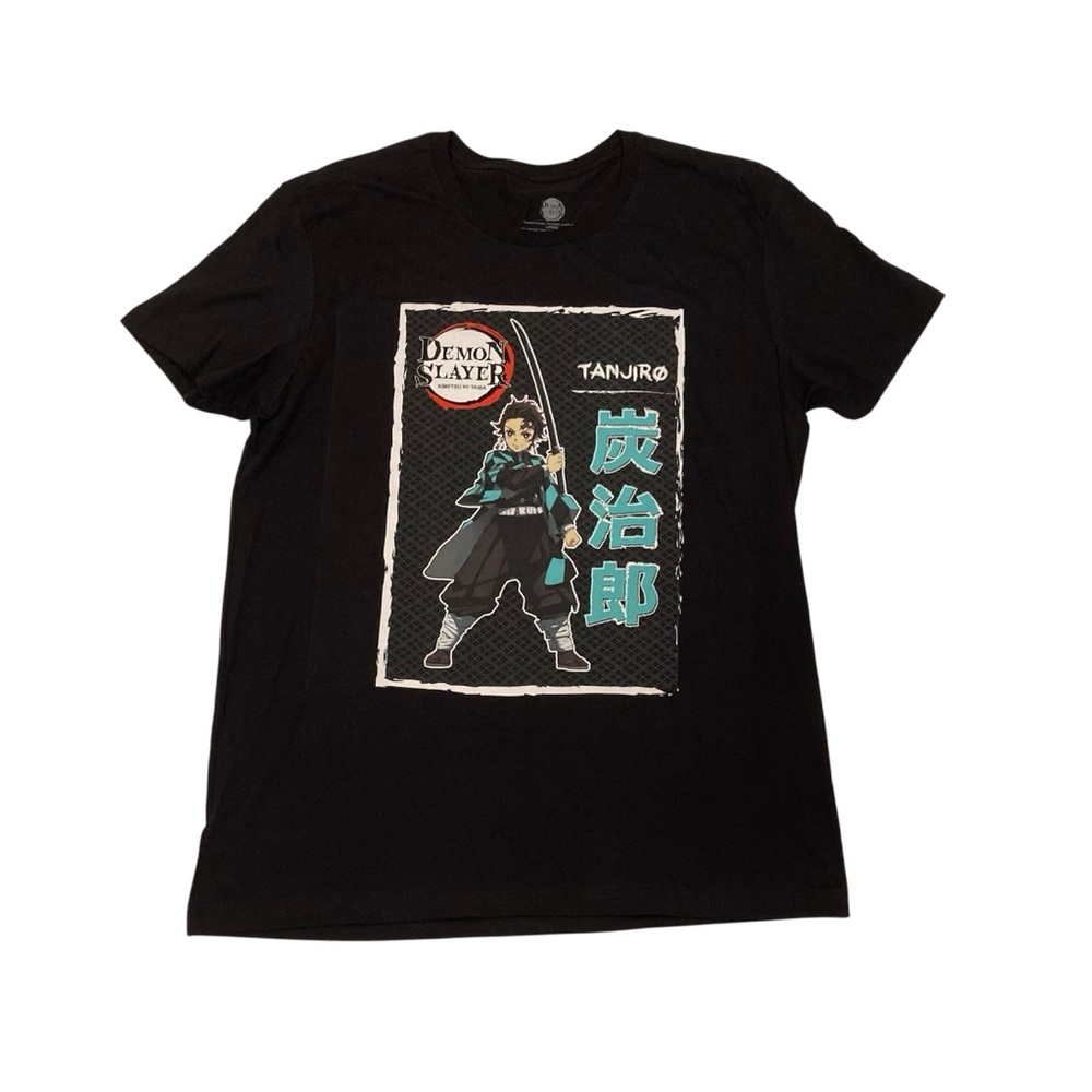 Demon Slayer Men’s Black Tanjiro T-Shirt Size L